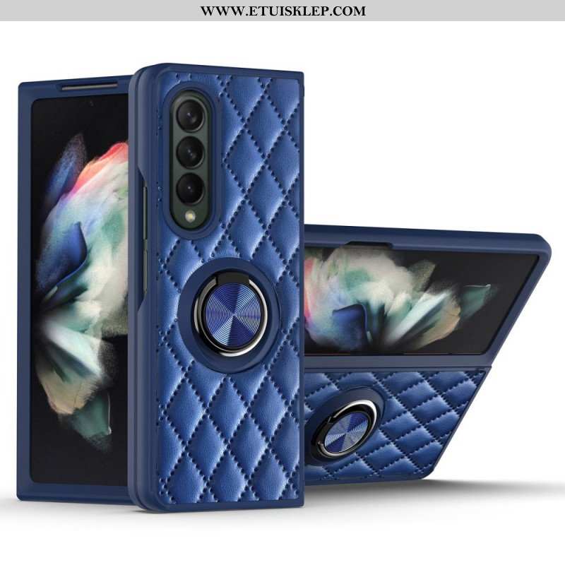 Etui do Samsung Galaxy Z Fold 3 5G Wyściełane Wsparciem Pierścienia